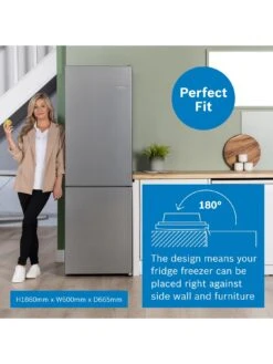 Bosch Series 4 KGN362LDFG 60/40 Frost-Free Fridge Freezer -Appliance Pro UYVFM SQ6 0000003629 INOX SLd4