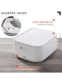 Sharper Image Massager Foot Bath Heating With LCD -Appliance Pro V33GA SQ3 0000000088 NO COLOR SLd