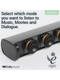 Majority Everest 300W 5.1 Dolby Audio Soundbar With Wireless Sub And Satellite Speakers -Appliance Pro V48VQ SQ5 0000000004 BLACK SLd1