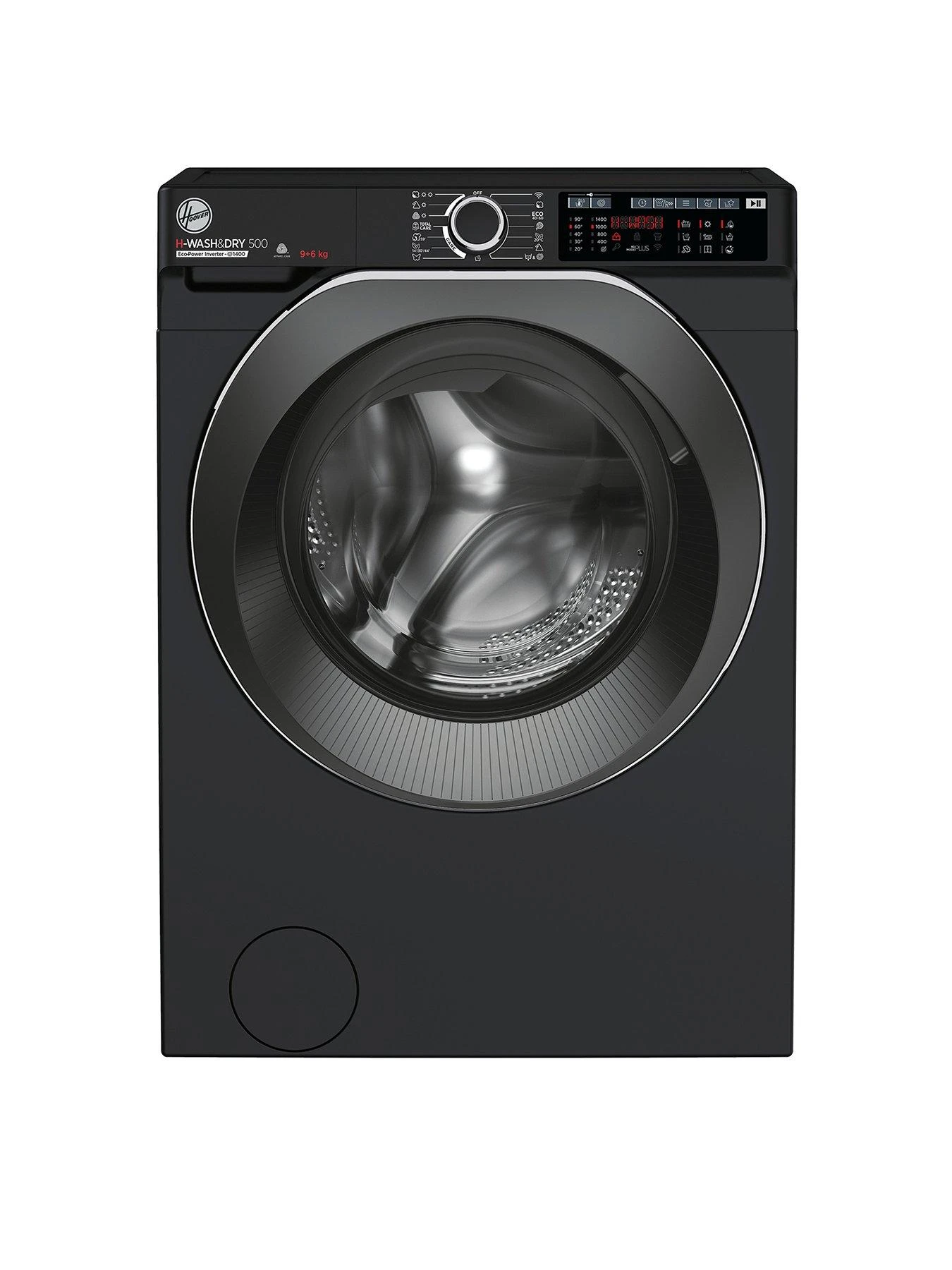 Hoover H-WASH 500 HD496AMBCB Freestanding Washer Dryer, WiFi Connected, A Rated, 9 Kg/6 Kg Load, 1400 Rpm - Black 3 Hoover H-WASH 500 HD496AMBCB Freestanding Washer Dryer, WiFi Connected, A Rated, 9 Kg/6 Kg Load, 1400 Rpm - Black