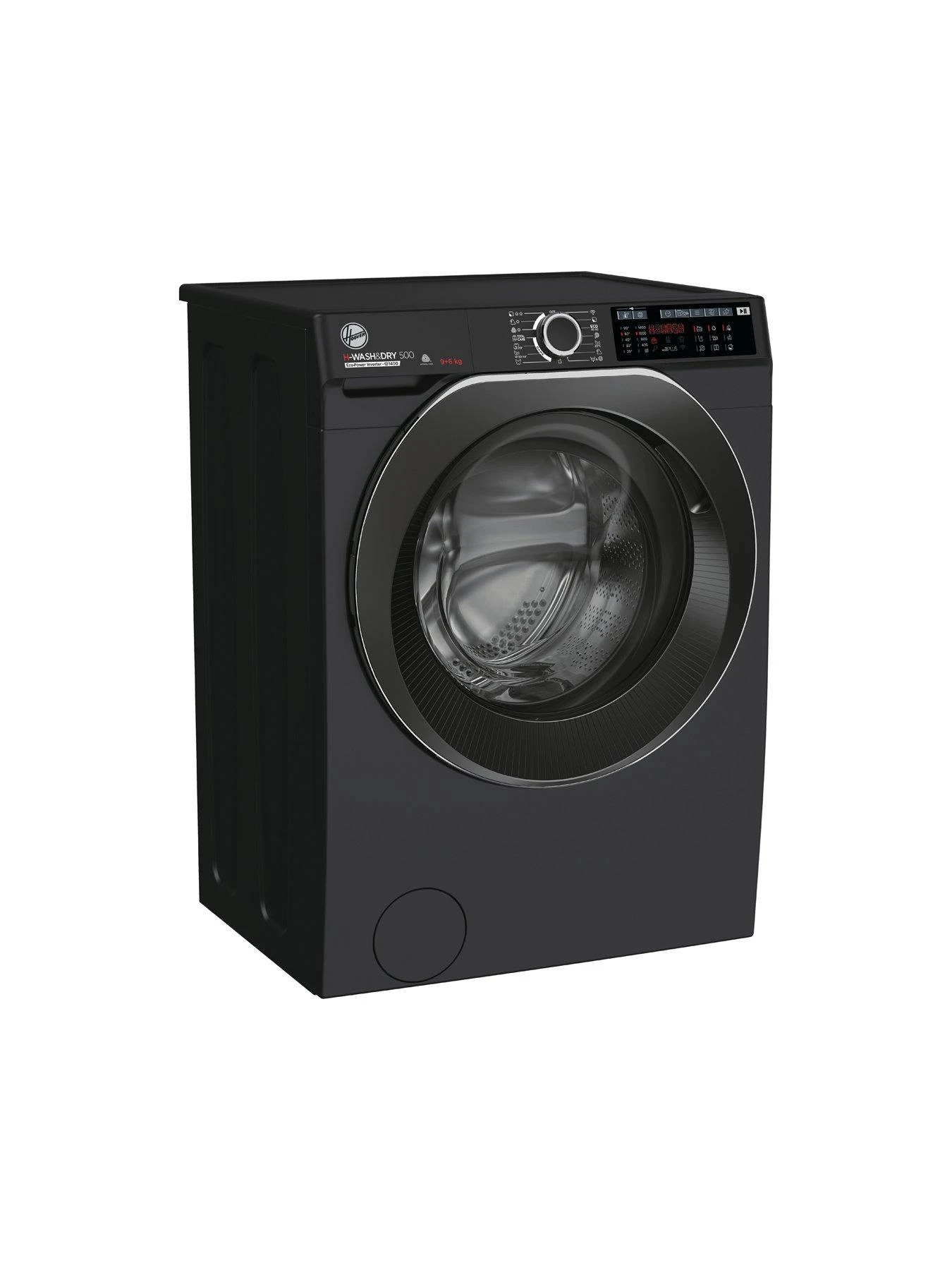 Hoover H-WASH 500 HD496AMBCB Freestanding Washer Dryer, WiFi Connected, A Rated, 9 Kg/6 Kg Load, 1400 Rpm - Black 5 Hoover H-WASH 500 HD496AMBCB Freestanding Washer Dryer, WiFi Connected, A Rated, 9 Kg/6 Kg Load, 1400 Rpm - Black - Image 3