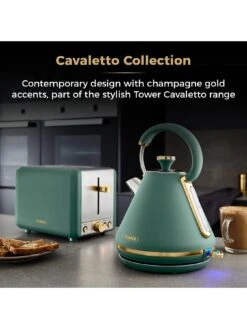Tower Cavaletto 1.7L 3kW Pyramid Kettle - Jade 10 Tower Cavaletto 1.7L 3kW Pyramid Kettle - Jade -Appliance Pro V57SS SQ3 0000000099 N A SLd1