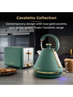 Tower Cavaletto 850W 2-Slice Toaster - Jade 10 Tower Cavaletto 850W 2-Slice Toaster - Jade -Appliance Pro V57SW SQ3 0000000099 N A SLd1