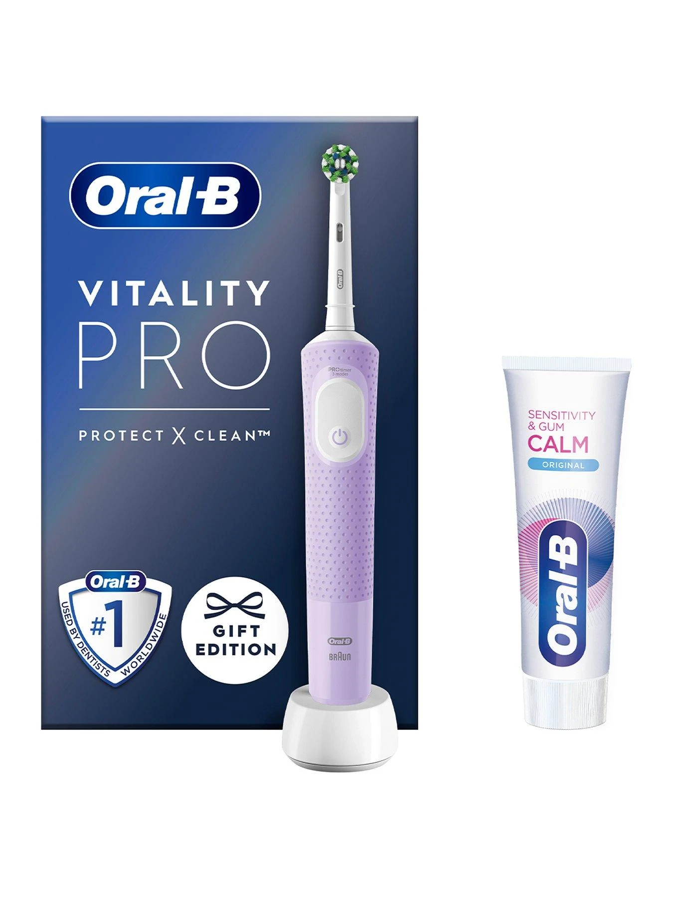 Oral B Oral-B Vitality PRO Lilac (+Gum Calm 75ml Paste) 3 Oral B Oral-B Vitality PRO Lilac (+Gum Calm 75ml Paste)