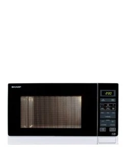 Sharp R372WM 25 Litre 900W Solo Microwave - White