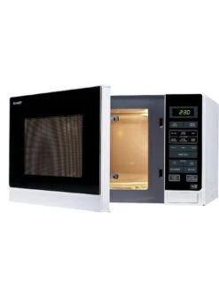 Sharp R372WM 25 Litre 900W Solo Microwave - White 7 Sharp R372WM 25 Litre 900W Solo Microwave - White -Appliance Pro V5J4V SQ3 0000000013 WHITE SLd1
