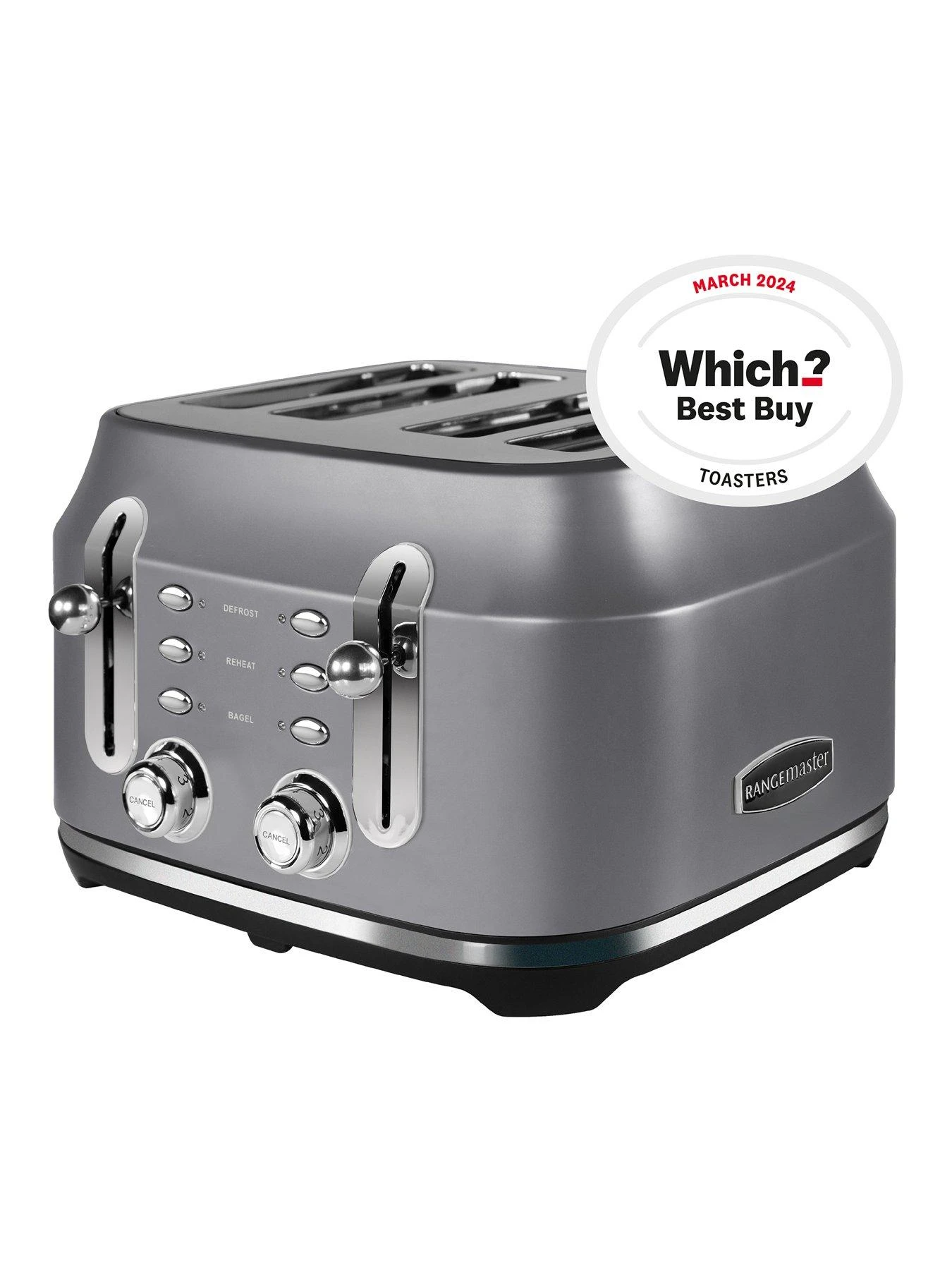 Range Master RMCL4S201GY Classic 4-Slice Toaster 4 Range Master RMCL4S201GY Classic 4-Slice Toaster - Image 2