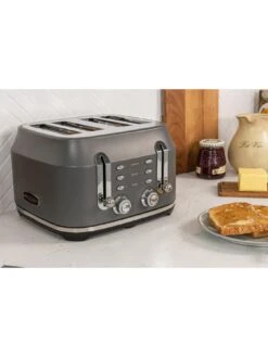 Range Master RMCL4S201GY Classic 4-Slice Toaster 11 Range Master RMCL4S201GY Classic 4-Slice Toaster -Appliance Pro V5J56 SQ3 0000000005 GREY SLd1