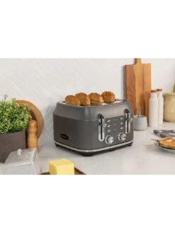 Range Master RMCL4S201GY Classic 4-Slice Toaster 12 Range Master RMCL4S201GY Classic 4-Slice Toaster -Appliance Pro V5J56 SQ4 0000000005 GREY SLd2
