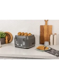 Range Master RMCL4S201GY Classic 4-Slice Toaster 13 Range Master RMCL4S201GY Classic 4-Slice Toaster -Appliance Pro V5J56 SQ5 0000000005 GREY SLd3