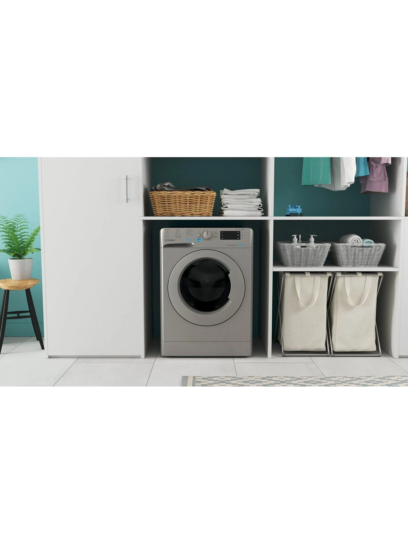 Indesit BDE86436XSUKN D|A 8+6KG 1400rpm Washer Dryer - Silver 5 Indesit BDE86436XSUKN D|A 8+6KG 1400rpm Washer Dryer - Silver - Image 3