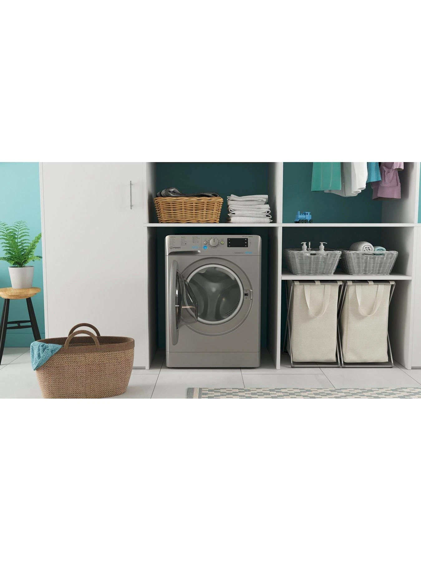 Indesit BDE86436XSUKN D|A 8+6KG 1400rpm Washer Dryer - Silver 6 Indesit BDE86436XSUKN D|A 8+6KG 1400rpm Washer Dryer - Silver - Image 4