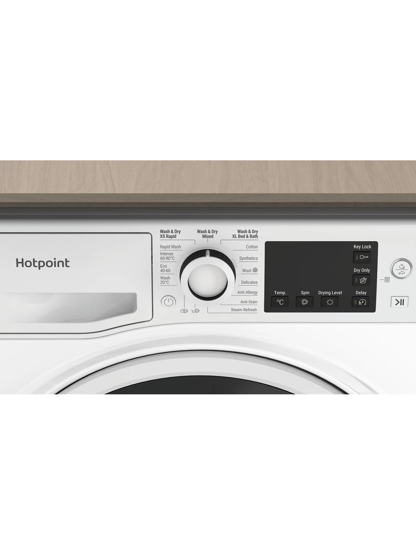 Hotpoint NDB8635WUK D|B 8+6KG 1400 Rpm Washer Dryer - White 7 Hotpoint NDB8635WUK D|B 8+6KG 1400 Rpm Washer Dryer - White - Image 5