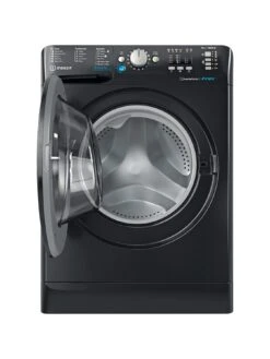 Indesit BWA81684XKUKN 8kg Load, 1600rpm Spin Washing Machine - Black -Appliance Pro V5Z5N SQ2 0000000004 BLACK SLd