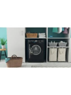 Indesit BWA81684XKUKN 8kg Load, 1600rpm Spin Washing Machine - Black -Appliance Pro V5Z5N SQ4 0000000004 BLACK SLd2