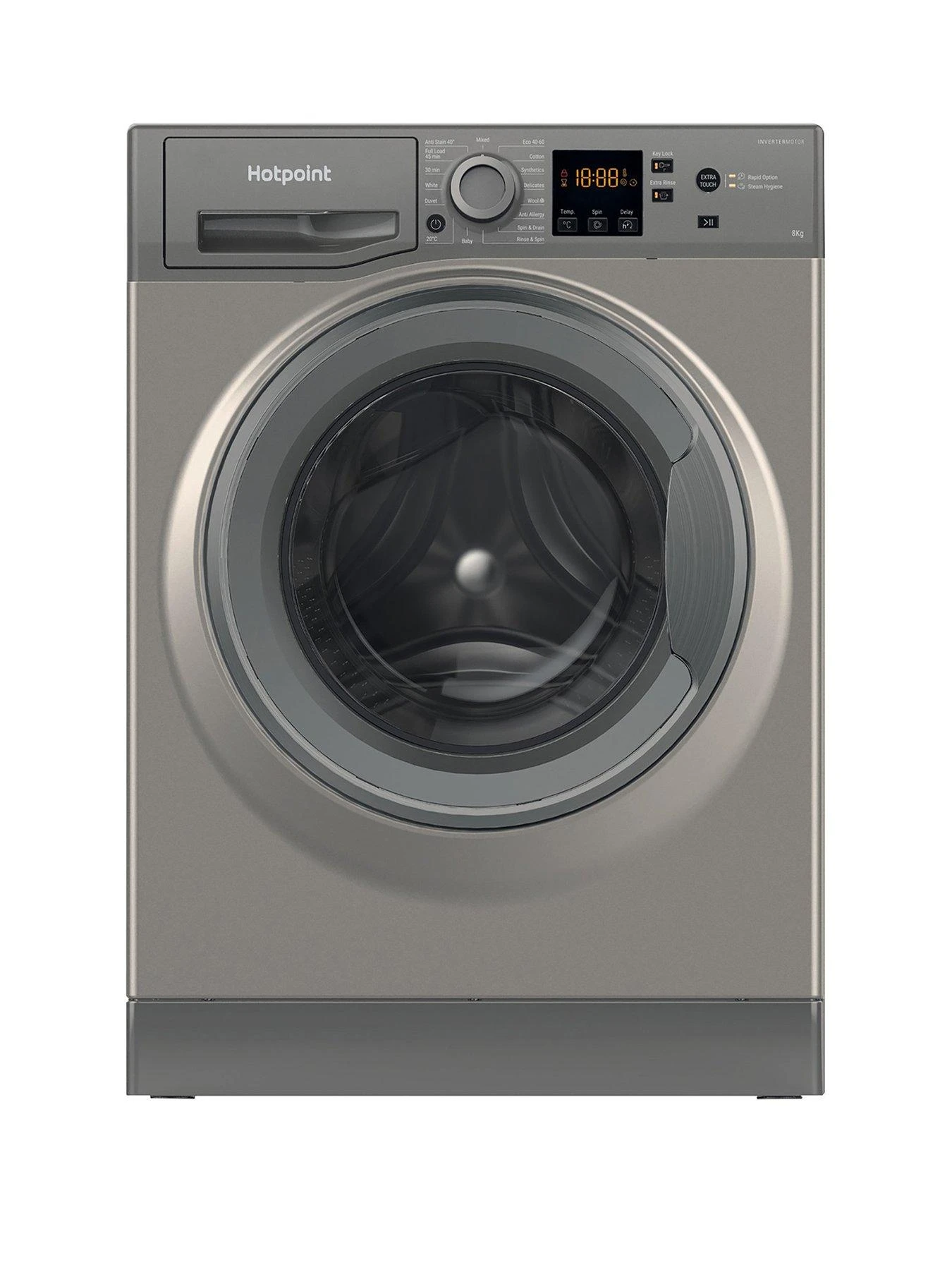 Hotpoint NSWM864CGGUKN 8kg Load, 1600rpm Spin Washing Machine - Graphite 3 Hotpoint NSWM864CGGUKN 8kg Load, 1600rpm Spin Washing Machine - Graphite