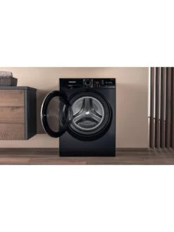 Hotpoint NSWM845CBSUKN 8kg Load, 1400rpm Spin Washing Machine - Black -Appliance Pro V5Z64 SQ4 0000000004 BLACK SLd2
