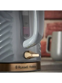 Russell Hobbs Groove Kettle & Toaster Bundle - Grey -Appliance Pro V6C8T SQ4 0000000005 GREY SLd2