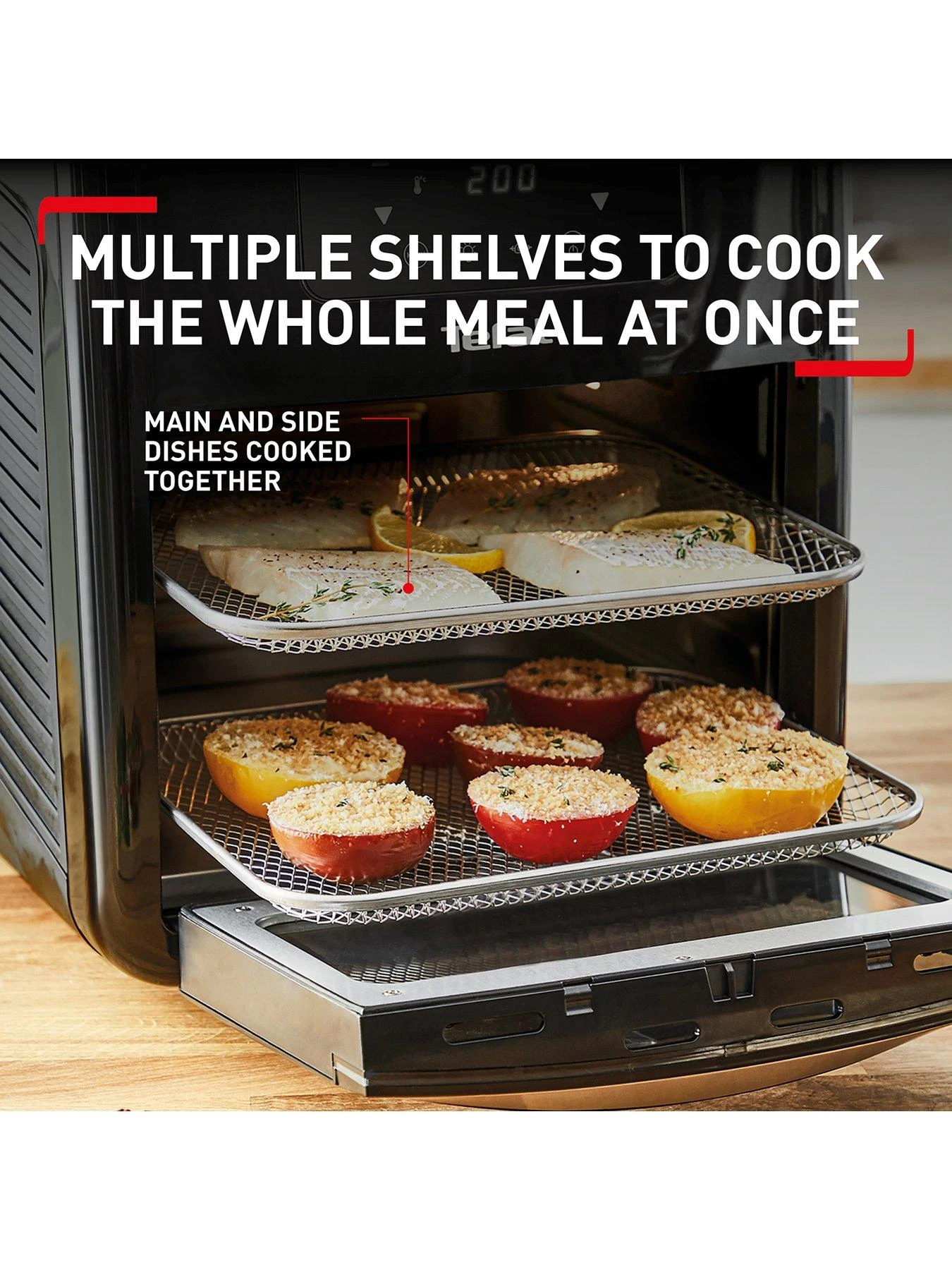 Tefal Easy Fry 9in1 Air Fryer, Oven, Grill & Rotisserie With 8in1 Programs & 9 Cooking Functions 11L 6 Tefal Easy Fry 9in1 Air Fryer, Oven, Grill & Rotisserie With 8in1 Programs & 9 Cooking Functions 11L - Image 4