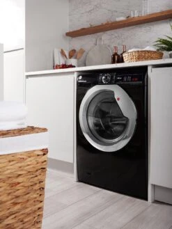 Hoover H WASH 300 Freestanding Washing Machine H3WS4105TACB 10kg Load 1400 Spin Black -Appliance Pro V6JX5 SQ6 0000000004 BLACK SLd4