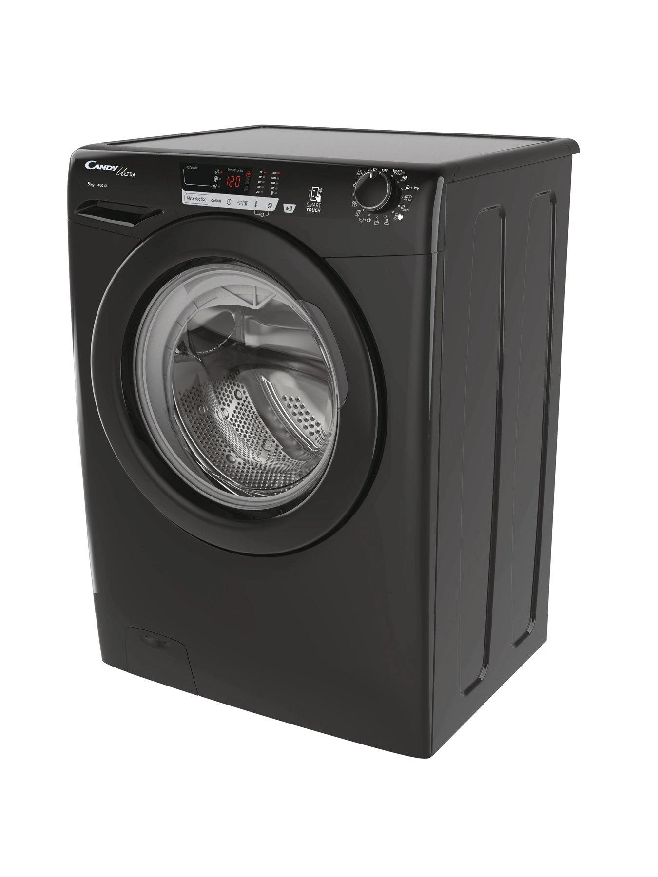 Candy Ultra HCU1492DBBE 9kg Load, 1400rpm Spin Freestanding Washing Machine - Android App Enabled, Eco Cycles, Water & Energy Auto Sensing - Black 4 Candy Ultra HCU1492DBBE 9kg Load, 1400rpm Spin Freestanding Washing Machine - Android App Enabled, Eco Cycles, Water & Energy Auto Sensing - Black - Image 2