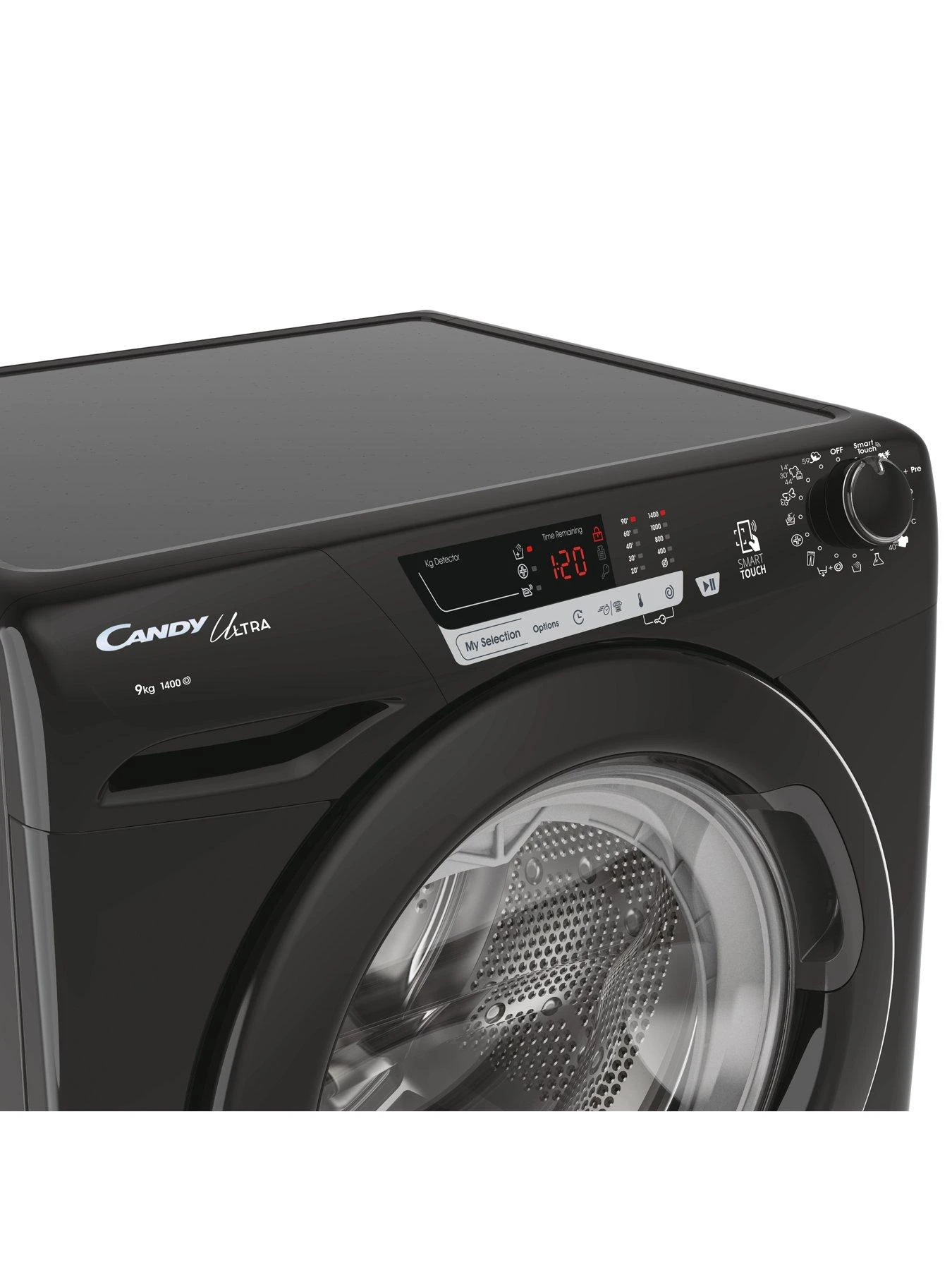Candy Ultra HCU1492DBBE 9kg Load, 1400rpm Spin Freestanding Washing Machine - Android App Enabled, Eco Cycles, Water & Energy Auto Sensing - Black 5 Candy Ultra HCU1492DBBE 9kg Load, 1400rpm Spin Freestanding Washing Machine - Android App Enabled, Eco Cycles, Water & Energy Auto Sensing - Black - Image 3