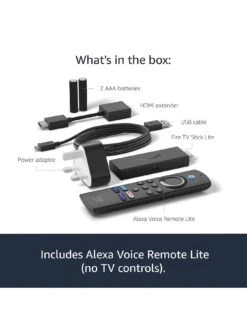 Amazon Fire TV Stick Lite With Alexa Voice Remote Lite (no TV Controls) -Appliance Pro V7FS2 SQ6 0000000004 BLACK SLd2