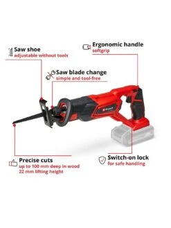 Einhell PXC Cordless Reciprocating Saw - TE-AP 18 Li-Solo (18V Without Battery) -Appliance Pro V7FYD SQ3 0000000099 N A SLd1