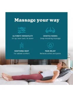 Homedics Total Recline Shiatsu Massage Cushion -Appliance Pro V90ER SQ5 0000000099 N A SLd3