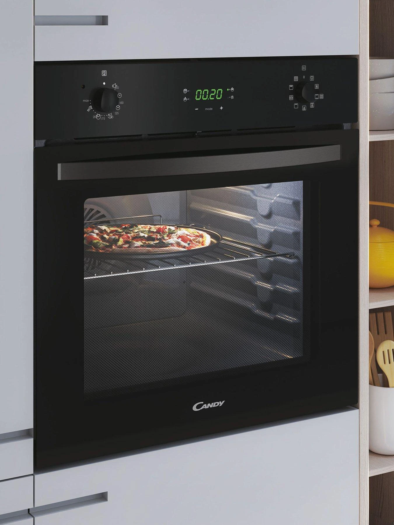 Candy FIDCB676 Built In 65 Litre, Multi-Function With Pyrolysis Programme - Black 6 Candy FIDCB676 Built In 65 Litre, Multi-Function With Pyrolysis Programme - Black - Image 4