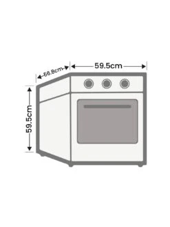 Candy FIDCN405 Built In 65 Litre, Fan Oven With Easy Clean Enamel - Black -Appliance Pro V9CHU SQ7 0000000004 BLACK ICf