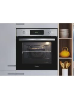 Candy FIDCX615 Built In 70 Litre, Multi-Function Oven With Aquactiva System - Black Glass With Stainless Steel -Appliance Pro V9CHV SQ3 0000000004 BLACK SLd1