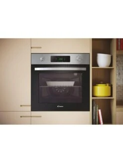 Candy FIDCX676 Built In 70 Litre, Multi-Function With Pyrolysis Programme - Black Glass With Stainless Steel -Appliance Pro V9CHX SQ3 0000000004 BLACK SLd1