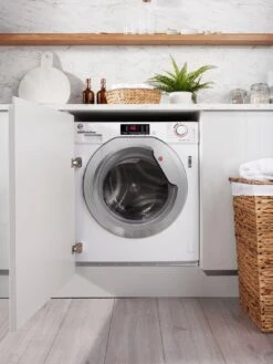 Hoover H-WASH HBWOS 69TAMCE-80 9kg Load, 1600 Spin Integrated Washing Machine, White With Chrome Door, With WiFi Connectivity 10 Hoover H-WASH HBWOS 69TAMCE-80 9kg Load, 1600 Spin Integrated Washing Machine, White With Chrome Door, With WiFi Connectivity -Appliance Pro V9CJH SQ6 0000000013 WHITE SLd4