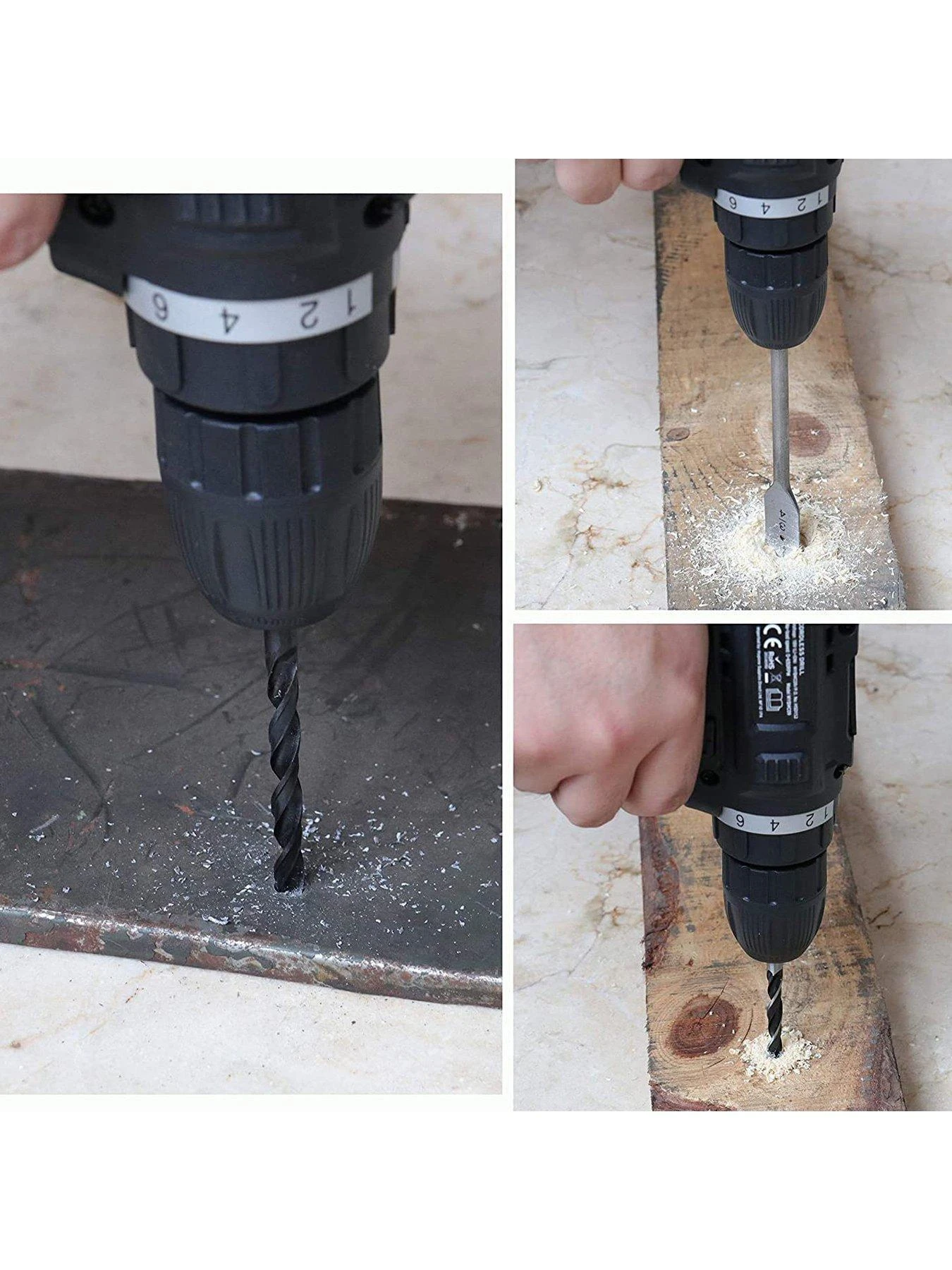 Mylek 18V Cordless Drill With 131-Piece Tool Set And Case 6 Mylek 18V Cordless Drill With 131-Piece Tool Set And Case - Image 4