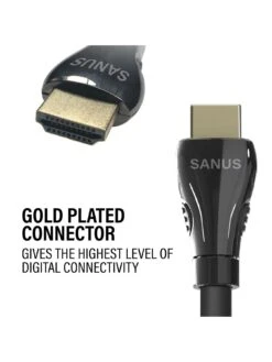 SANUS SAC-21HDMI4 Ultra High-Speed HDMI Cable, 4-meter -Appliance Pro V9G2P SQ5 0000000004 BLACK SLd3