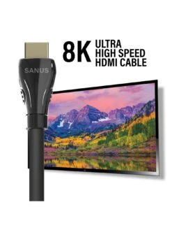 SANUS SAC-21HDMI4 Ultra High-Speed HDMI Cable, 4-meter -Appliance Pro V9G2P SQ7 0000000004 BLACK SLd5