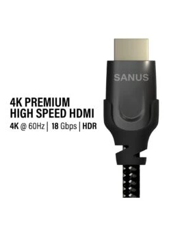 SANUS SAC-20HDMI3 Premium Certified High Speed HDMI Cable, 3-meter -Appliance Pro V9G2S SQ5 0000000004 BLACK SLd3