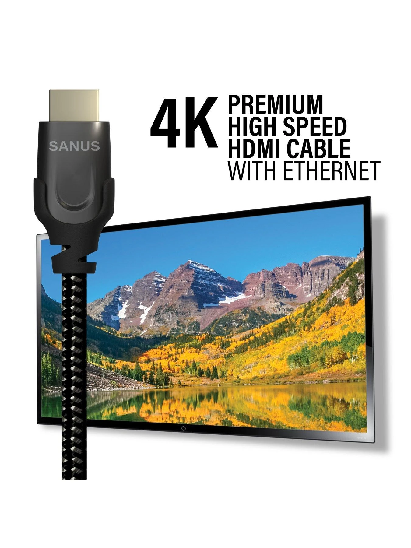 SANUS SAC-20HDMI1 Premium Certified High Speed HDMI Cable, 1-meter 4 SANUS SAC-20HDMI1 Premium Certified High Speed HDMI Cable, 1-meter - Image 2