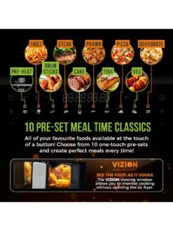 Tower Vortx 9L Vizion Dual Basket Air Fryer 11 Tower Vortx 9L Vizion Dual Basket Air Fryer -Appliance Pro V9IAD SQ4 0000000099 N A SLd2