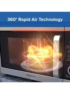 Power XL Microwave Air Fryer -Appliance Pro V9YTV SQ6 0000000139 CHROME SLd4