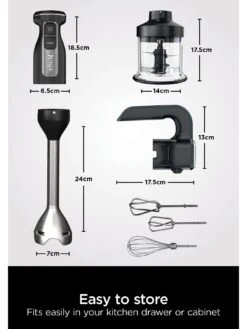 NINJA Foodi 3-in-1 Hand Blender, Mixer & Chopper CI100UK 14 NINJA Foodi 3-in-1 Hand Blender, Mixer & Chopper CI100UK -Appliance Pro V9Z1K SQ6 0000000088 NO COLOR SLd4