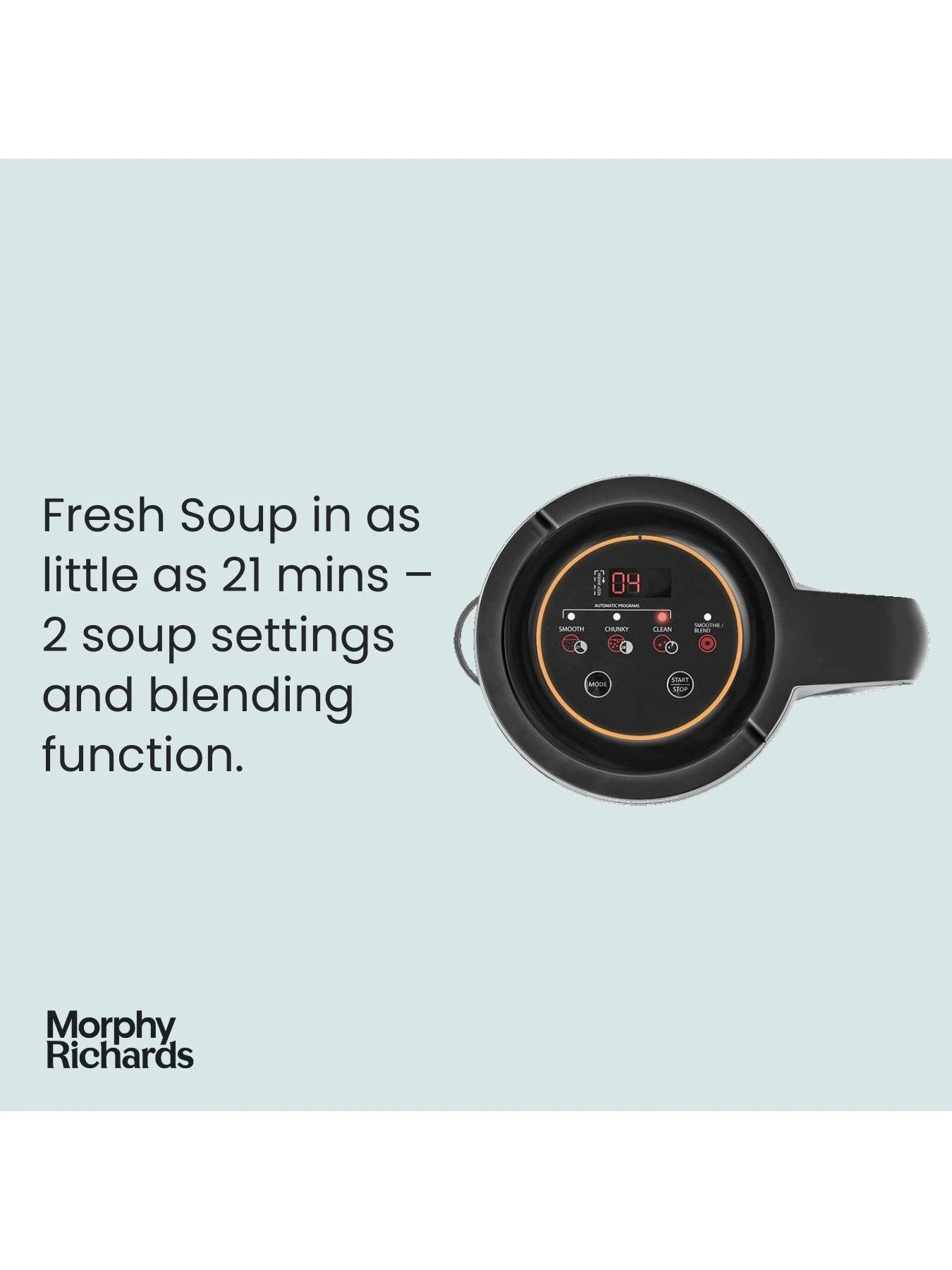 Morphy Richards Clarity 501050 Soup Maker - Clear 4 Morphy Richards Clarity 501050 Soup Maker - Clear - Image 2