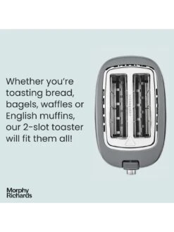Morphy Richards Hive 220033 2-Slice Toaster - Grey -Appliance Pro VABX1 SQ2 0000000088 NO COLOR SLd