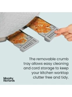 Morphy Richards Vector 248134 4-Slice Toaster - White -Appliance Pro VABXB SQ2 0000000088 NO COLOR SLd