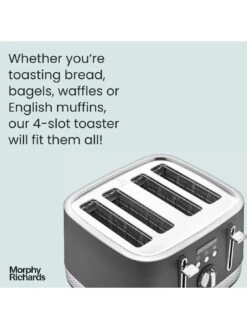 Morphy Richards Illumination 248022 4 Slice Toaster - Titanium 9 Morphy Richards Illumination 248022 4 Slice Toaster - Titanium -Appliance Pro VABXD SQ3 0000000088 NO COLOR SLd1