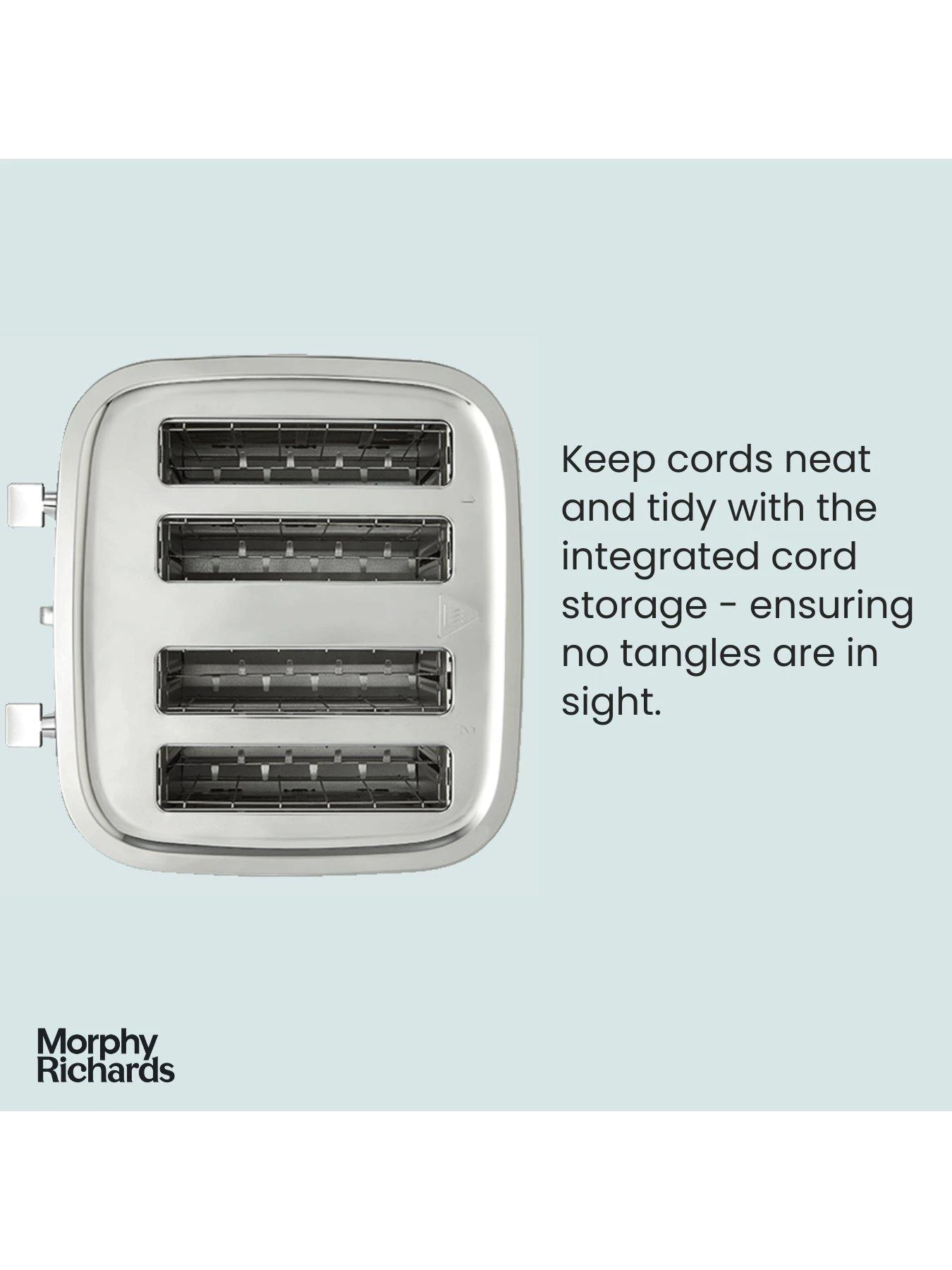 Morphy Richards Illumination 248022 4 Slice Toaster - Titanium 6 Morphy Richards Illumination 248022 4 Slice Toaster - Titanium - Image 4