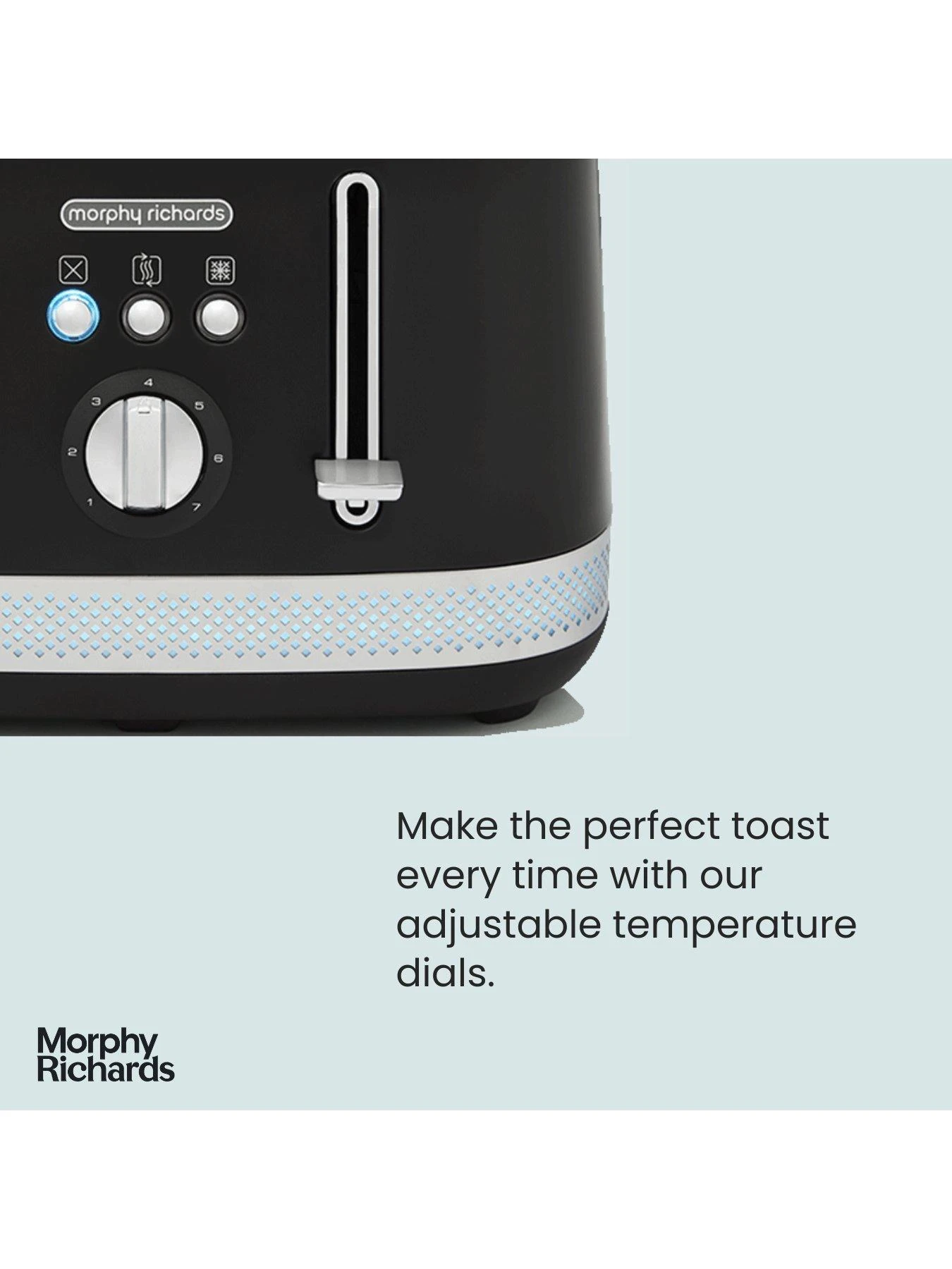 Morphy Richards Illumination 248020 4 Slice Toaster - Black 4 Morphy Richards Illumination 248020 4 Slice Toaster - Black - Image 2