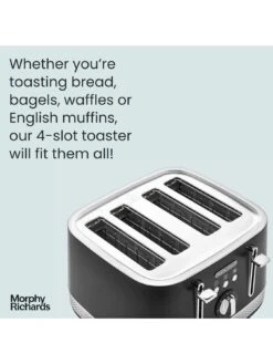 Morphy Richards Illumination 248020 4 Slice Toaster - Black 10 Morphy Richards Illumination 248020 4 Slice Toaster - Black -Appliance Pro VABXE SQ3 0000000088 NO COLOR SLd1