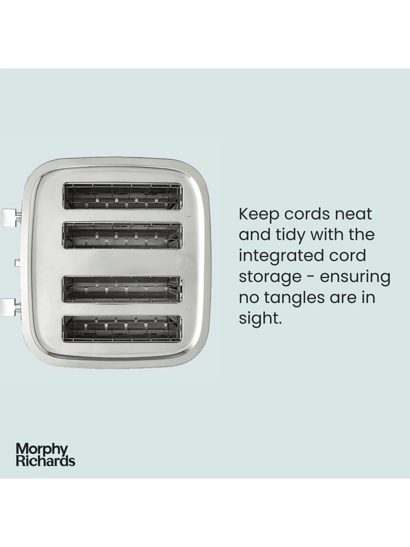 Morphy Richards Illumination 248020 4 Slice Toaster - Black 6 Morphy Richards Illumination 248020 4 Slice Toaster - Black - Image 4